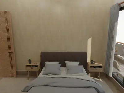 4 BHK Apartment Interior with Assets Low-poly 3D model