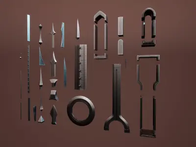 Chambers Of Pain Low-poly 3D model