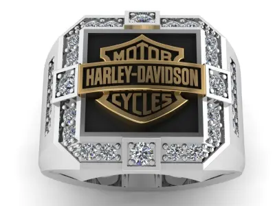 Harley-Davidson Ring Code-CGH005 3D print model