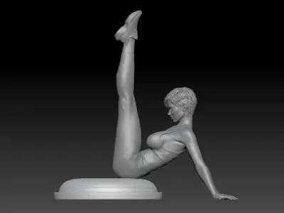 FITNESS GIRL 3 3D print model
