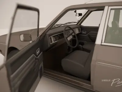 Renault 30 TX - 1979 - 3d model Low-poly 3D model