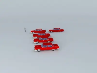 70s car 5 Free 3D model
