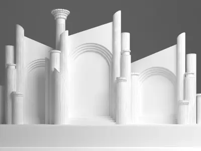 Wedding Stage 3D model