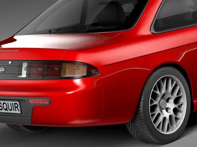 Nissan 240 SX silvia S 14 1995 - 1999 3D model