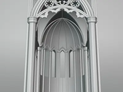 Cathedral Book Nook 3D print model