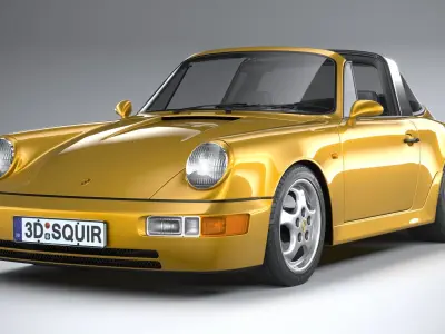 Porsche 911 964 Targa 1993 3D model