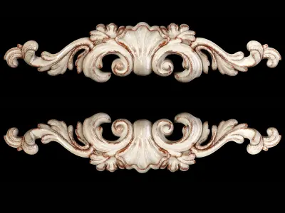Classic carved 009 3D model purchase
