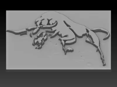 Bison plate with holes 3D print model