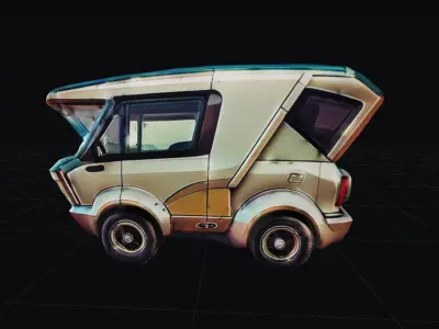 COOL CARS SolarRover no9 Collectable Model these WHEELS are HOT Low-poly 3D model