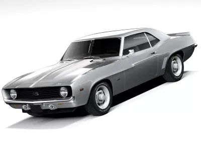 Chevrolet Camaro SS 1969 Lowpoly 3D model