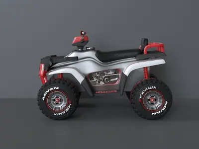 Childrens sports plastic ATV 3D model