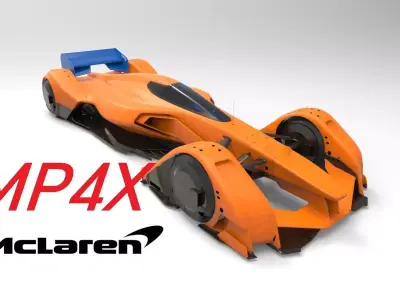 McLaren MP4X 3D model