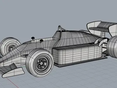F1 lotus 1985 - Ayrton Senna  Low-poly 3D model