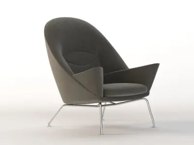 Ch468 Oculus Armchair Carl Hansen And Son By Hans J Wegner 3D model