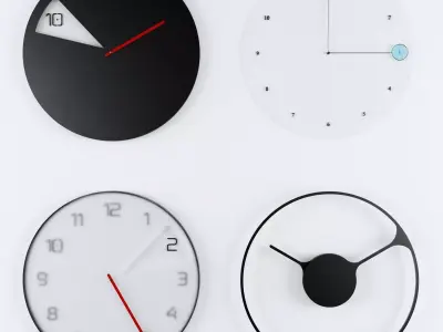 Modern Clock 3D model