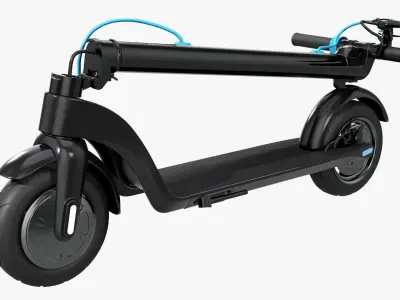 Scooter electric 01 folded 3D model