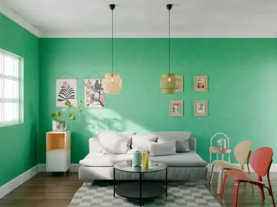 Ikea collection for living room 3D model