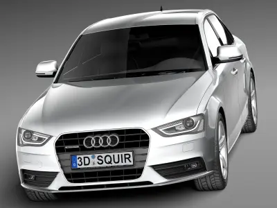 Audi A4 sedan 2013 3D model
