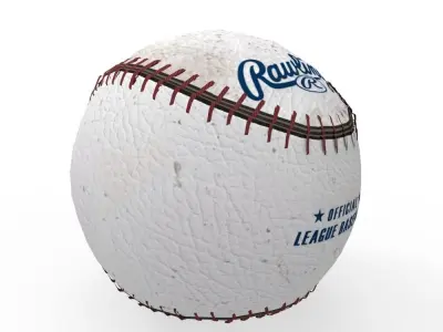 Baseball Low-poly 3D model