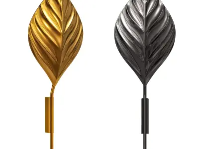 CB2 Amalia wall sconce leaf 3D model