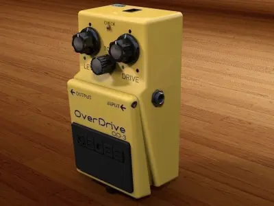 Boss OD-3 3D model