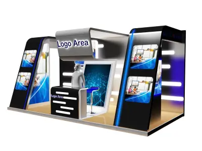 Booth Exhibition Stand a379b  3D model