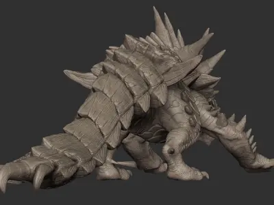 Akantor from Monster Hunter Zbrush Highpoly 3D model