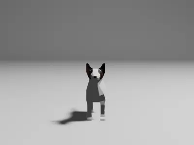 LowPoly Dogs pack Low-poly 3D model