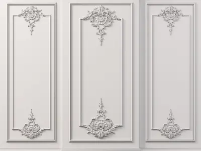 Wall Molding Low-poly 3D model