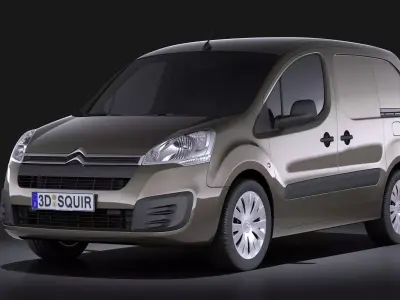 Citroen Berlingo 2015 VRAY 3D model
