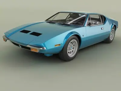 De Tomaso Pantera 1972 3D model