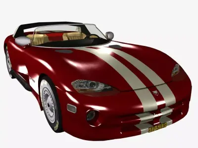 Viper RT-10 1992-1995 Sport Car 3D model