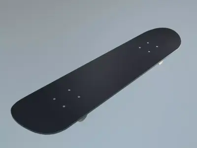 Skateboard rigged Free low-poly 3D model