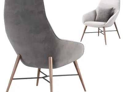Sachet lounge Armchair by Davisfurniture 3D model