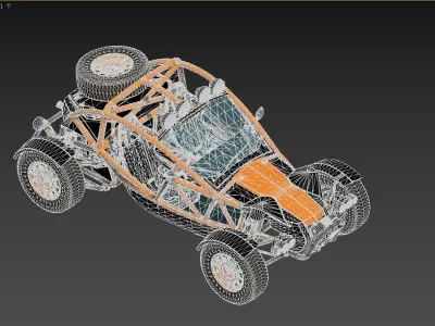 3D model of an off-road vehicle 3D model