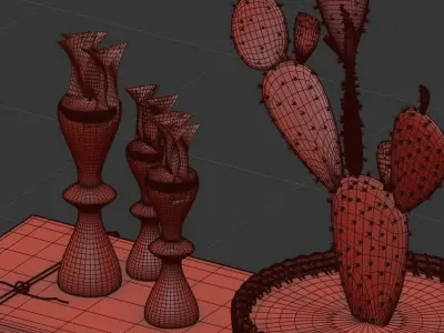 Modern Decor Set 10 3D model