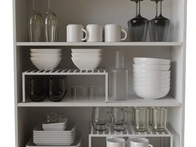 Set Of Dishes 4 3D model