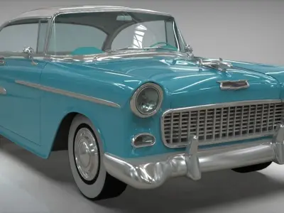 Chevy Belair Coupe 1955 3D model