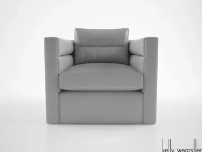 Kelly Wearstler Melrose Club chair 3D model