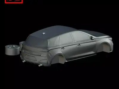 Hyundai i30 3rd Gen N-Line 2016 3D print model