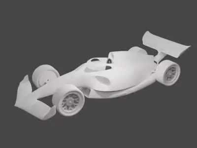 car f1 Low-poly 3D model