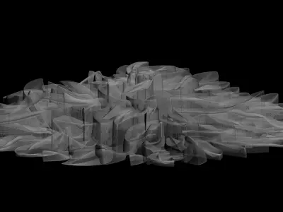 3D stl model of a flower for CNC router 3D print model