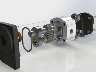 Hydraulic Pump 3D model