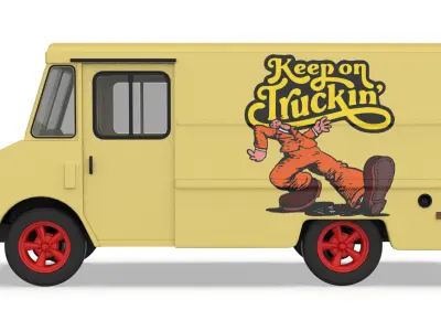 70s Chevy Step Van for 3D Printing STL 3D print model