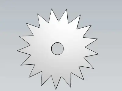 Mechanical Gear Wheel For Engineering Work 3D model