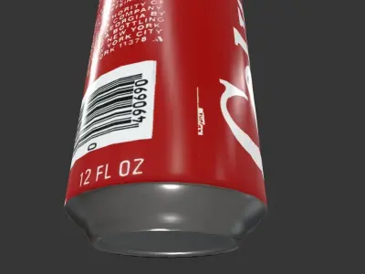 Coca Cola Coke Can  Low-poly 3D model