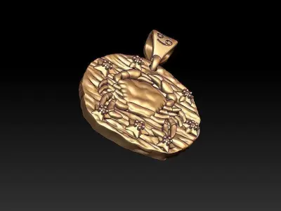 Horoscope Cancer pendant 3D print model