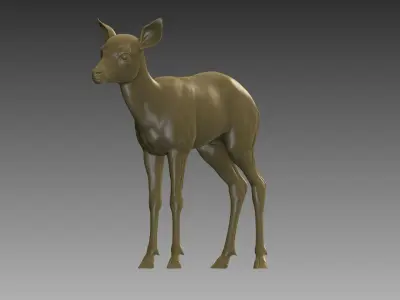 Baby Deer 3D Model 3D print model