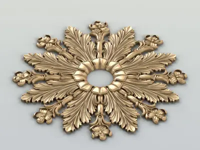 Round rosette 030 3D model