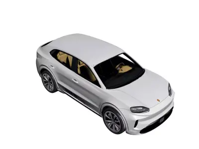 Porsche Cayenne 2026 EV Luxury Electric Performance SUV 3D model